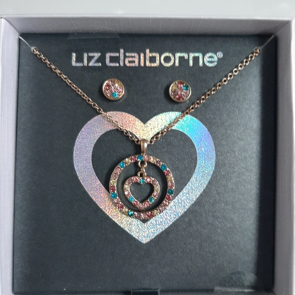 Liz Claiborne necklace and earring set - Picture 3 of 5